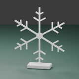 Schneeflocken-Aufsteller geometrisch – STL & 3MF für den 3D-Druck – Ansicht 2