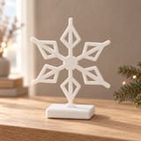 Schneeflocken-Aufsteller in Blütenform – STL & 3MF für den 3D-Druck – Ansicht 1