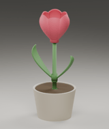 Mini-Tulpe im Topf ohne AMS – STL & 3MF – Ansicht 2