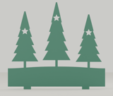 Winterlandschaft Winterwald – 12 Steckmotive als STL & 3MF – Ansicht 6