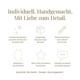 Personalisierte Christbaumkugel mit Namen – Motiv Stiefel & Sterne - 3D gedruckte Weihnachtsbaum Dekoration – Ansicht 16