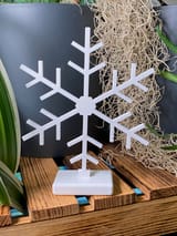 Schneeflocken-Aufsteller – 3er-Set als STL & 3MF für den 3D-Druck – Ansicht 6