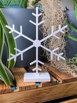 Schneeflocken-Aufsteller geometrisch – STL & 3MF für den 3D-Druck – Ansicht 4