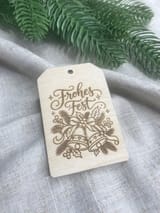 Weihnachtliche Geschenkanhänger – 20 Motive in 2 Formen als SVG-Laserdateien – Ansicht 2