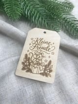 Weihnachtliche Geschenkanhänger – 20 Motive in 2 Formen als SVG-Laserdateien – Ansicht 3