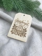 Weihnachtliche Geschenkanhänger – 20 Motive in 2 Formen als SVG-Laserdateien – Ansicht 6