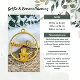 Christbaumschmuck personalisiert – Christbaumkugel Name – 3D Deko Weihnachten – Ornament Schneemann Engel Rentier – Geschenkidee Wichteln – Ansicht 5