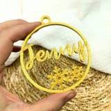 Christbaumkugel personalisiert mit Name und Weihnachtsmotiven – 3D Weihnachtsanhänger – Ansicht 7