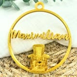 Christbaumschmuck personalisiert – Christbaumkugel Name – 3D Deko Weihnachten – Ornament Schneemann Engel Rentier – Geschenkidee Wichteln – Ansicht 7