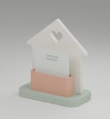 Digitale Modellansicht des Geldgeschenk-Hauses mit Kartenhalter