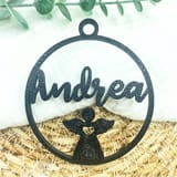 Christbaumschmuck personalisiert – Christbaumkugel Name – 3D Deko Weihnachten – Ornament Schneemann Engel Rentier – Geschenkidee Wichteln – Ansicht 8