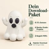 Kleiner Spukgeist – Halloween-Deko ohne AMS | STL & 3MF – Ansicht 2