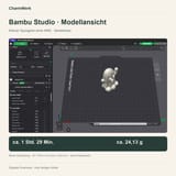 Bambu-Studio-Vorschau des weißen Geistkörpers