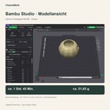 Bambu-Studio-Vorschau des Körpers vom Kürbisgeist-Windlicht