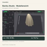 Halloween-Geist für LED-Teelicht auf der Druckplatte in Bambu Studio