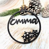 Christbaumkugel personalisiert mit Name und Weihnachtsmotiven – 3D Weihnachtsanhänger – Ansicht 8