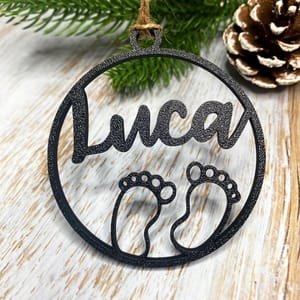 Geschenkanhänger mit Babyfüßen: Personalisierte 3D-Geschenkdeko zur Geburt - Einzigartige Baby Shower Dekoration &amp; Erinnerungen