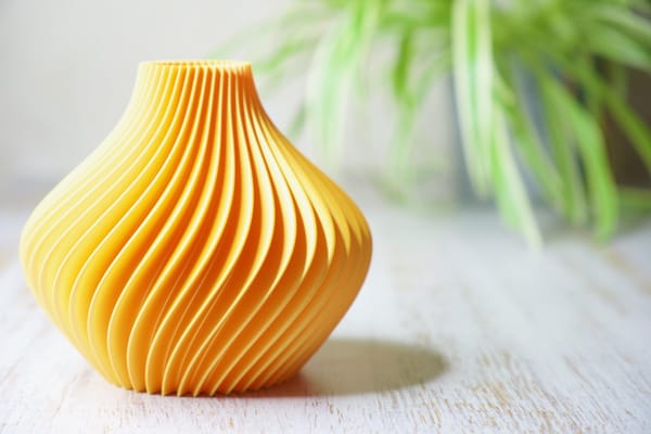 Moderne Vase - Elegantes, skandinavisches Design - 3D Druck Vase für Trockenblumen - nicht 100% wasserdicht