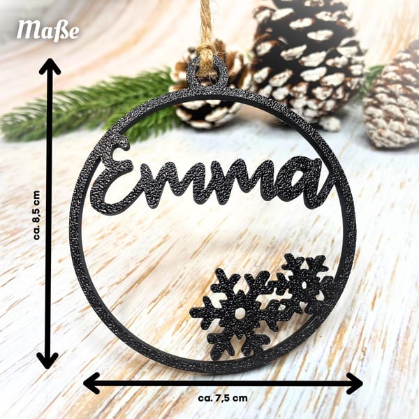 Christbaumkugel personalisiert mit Weihnachtsmotiven, 3D-Weihnachtsdeko, Weihnachtsgeschenke, Geschenkanhänger, Weihnachtsbaumschmuck