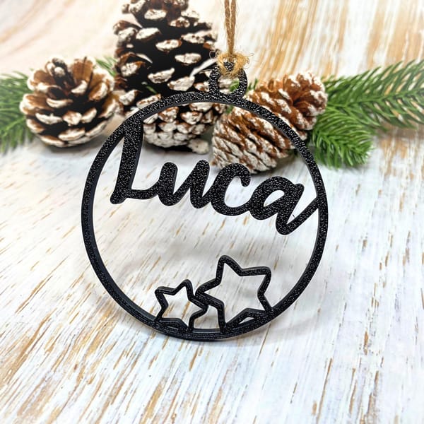 Christbaumkugel personalisiert mit Weihnachtsmotiven, 3D-Weihnachtsdeko, Weihnachtsgeschenke, Geschenkanhänger, Weihnachtsbaumschmuck