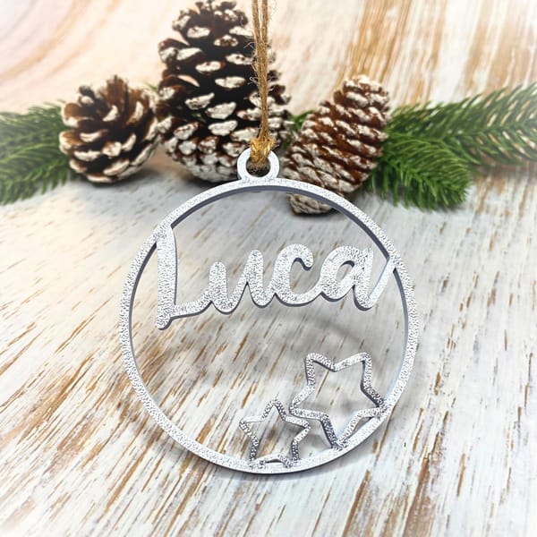 Christbaumkugel personalisiert mit Weihnachtsmotiven, 3D-Weihnachtsdeko, Weihnachtsgeschenke, Geschenkanhänger, Weihnachtsbaumschmuck