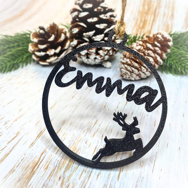 Christbaumkugel personalisiert mit Weihnachtsmotiven, 3D-Weihnachtsdeko, Weihnachtsgeschenke, Geschenkanhänger, Weihnachtsbaumschmuck