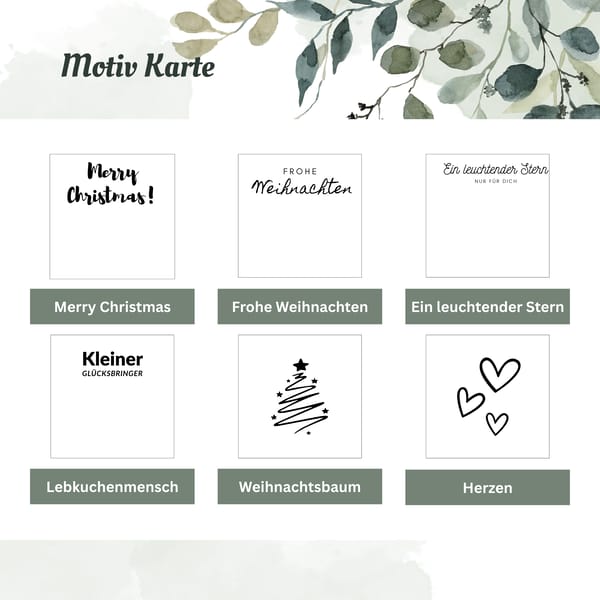 3D Gedruckte Weihnachts Glücksbringer - Handgemachte Mitbringsel & Gastgeschenke in Cellophantütchen - CharmWerk Weihnachtszauber