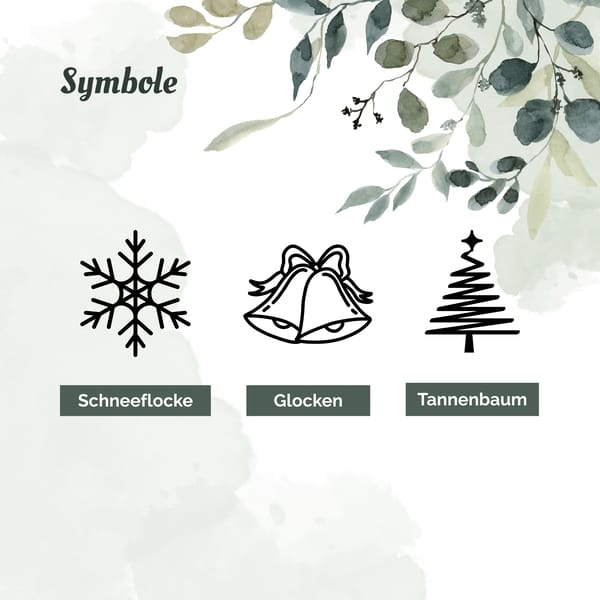 Christbaumkugel personalisierbar -  Namensanhänger - Weihnachtsbaumschmuck - Weihnachtliche Deko - Christbaumschmuck