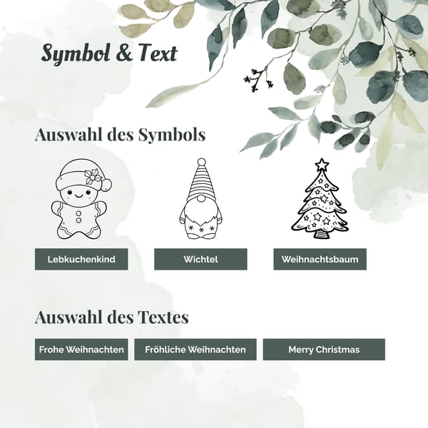 Geschenkanhänger Weihnachten Holz – Geschenk Anhänger Weihnachten mit Name – Weihnachtsanhänger Frohe Weihnachten / Merry Christmas – Gravur Deko