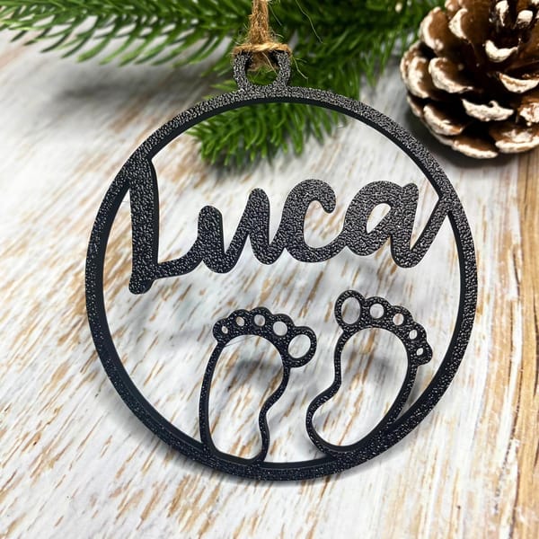 Geschenkanhänger mit Babyfüßen: Personalisierte 3D-Geschenkdeko zur Geburt - Einzigartige Baby Shower Dekoration &amp; Erinnerungen
