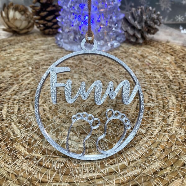 Geschenkanhänger mit Babyfüßen: Personalisierte 3D-Geschenkdeko zur Geburt - Einzigartige Baby Shower Dekoration &amp; Erinnerungen