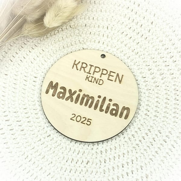 Kindergarten Anhänger Kindergartenkind Holz 2025 – Personalisiert mit Name – Geschenk Krippenkind Kitakind Einschulung Deko Erinnerung Kita