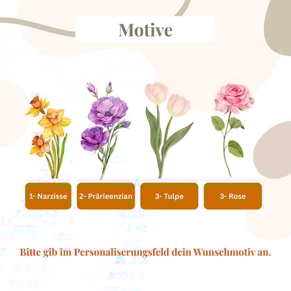 Muttertagsgeschenk personalisiert für Mama mit Spruch & Blumenmotiv | Geschenk Oma Holzschild mit Standfuß | Deko Aufsteller Geburtstag