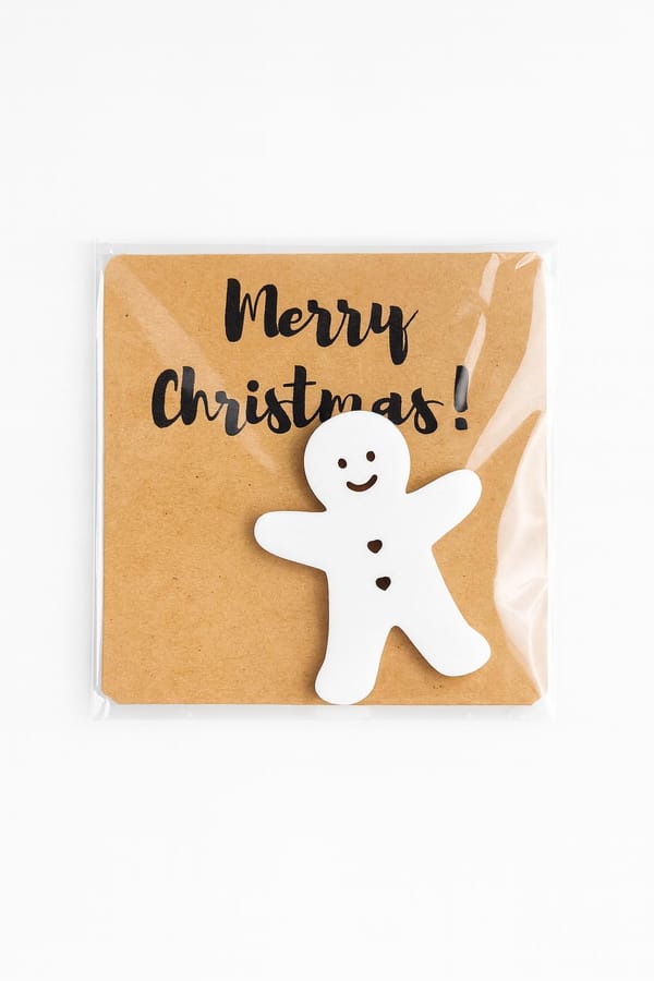 3D Gedruckte Weihnachts Glücksbringer - Handgemachte Mitbringsel & Gastgeschenke in Cellophantütchen - CharmWerk Weihnachtszauber