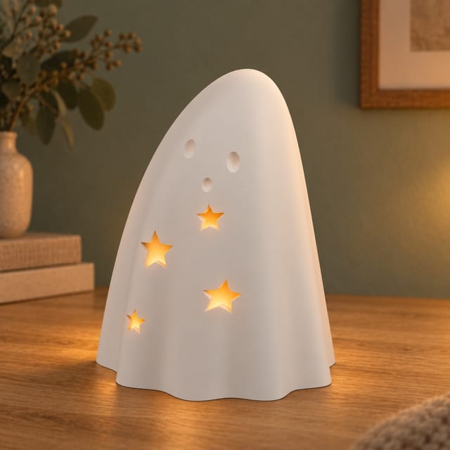 Halloween-Geist für LED-Teelicht – Sternengeist STL & 3MF