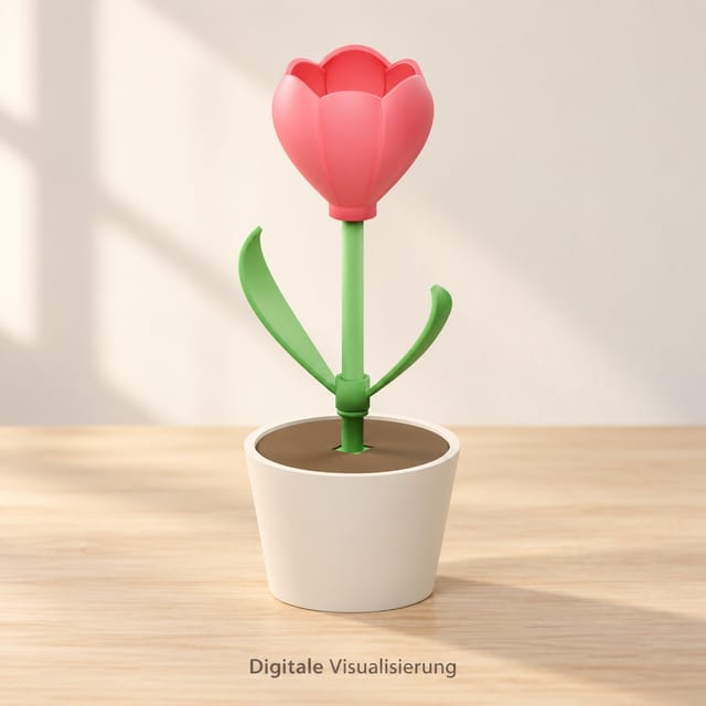 Mini-Tulpe im Topf ohne AMS – STL & 3MF