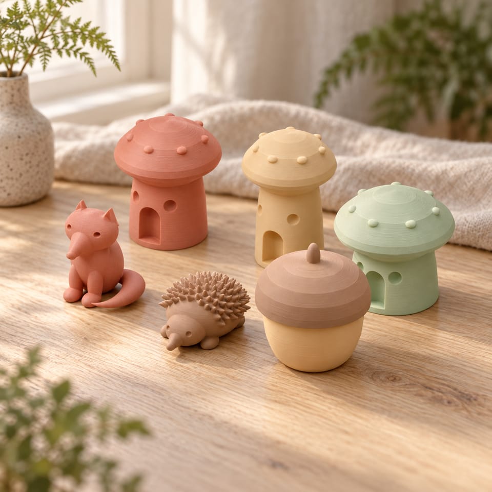 Waldzauber · Komplettset · 6 Designs – STL & 3MF