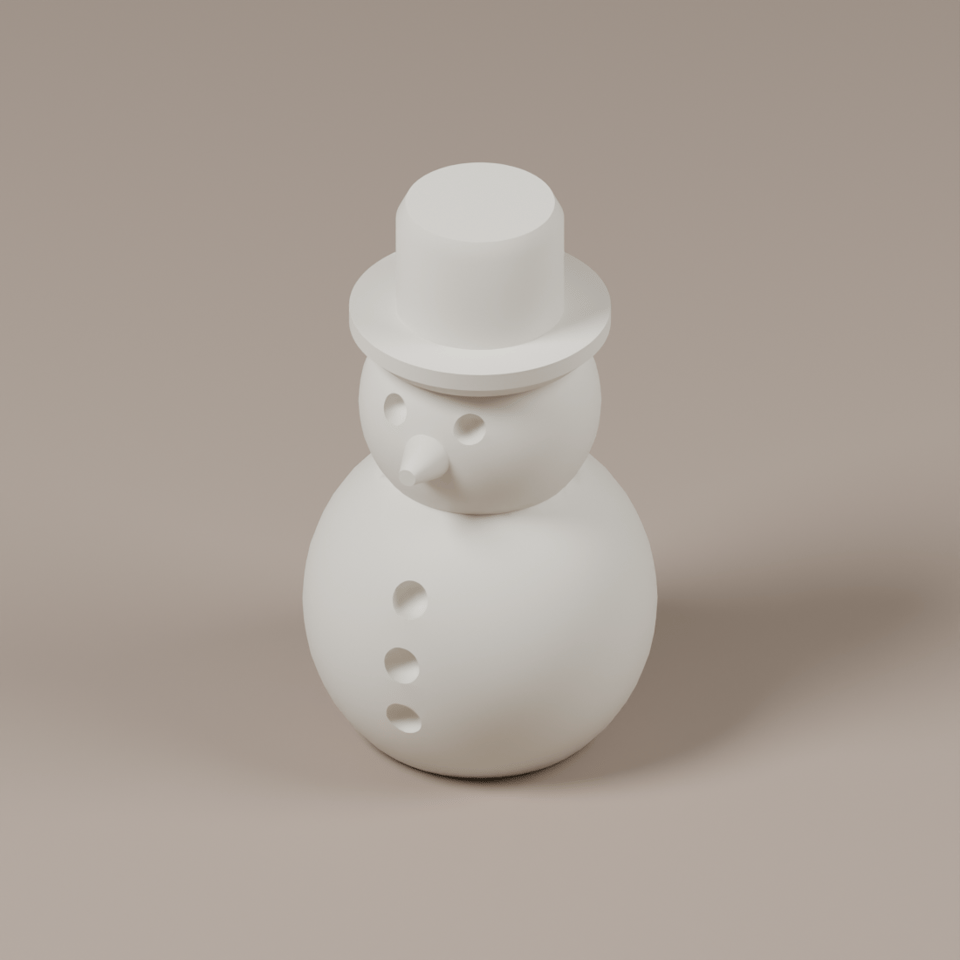 Schneemann – STL zum 3D-Drucken