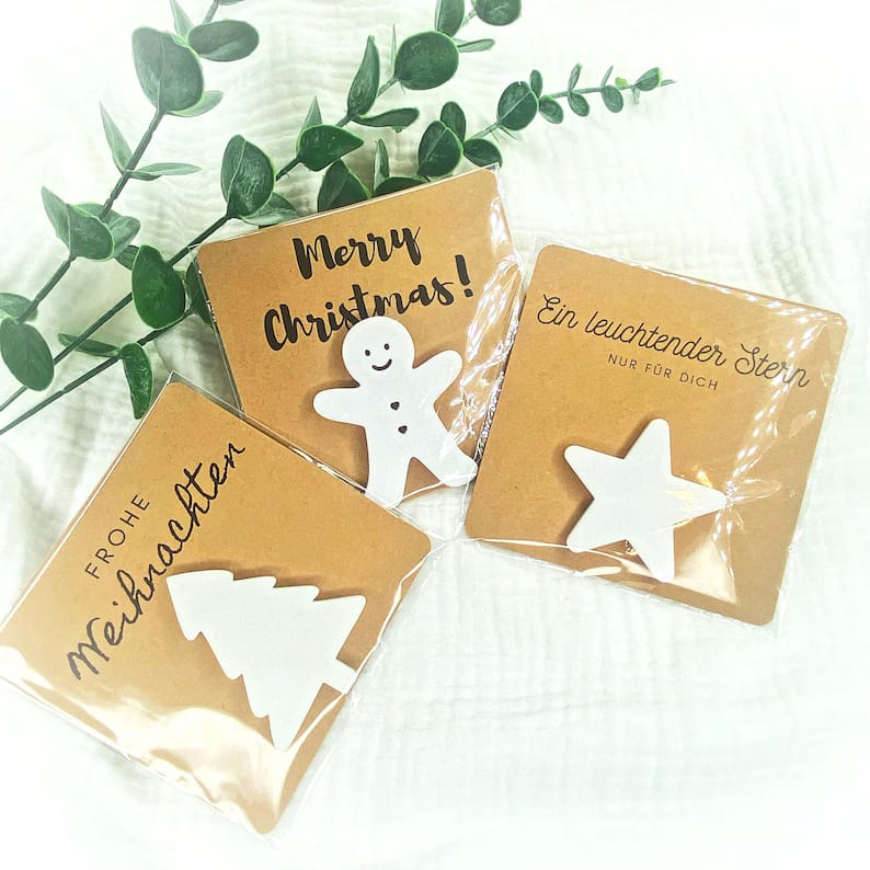 Weihnachts-Glücksbringer auf Karte