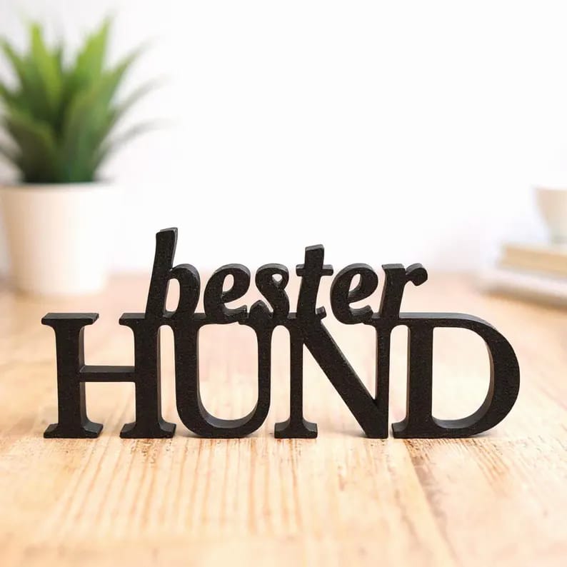 Bester Hund – Deko-Schriftzug