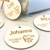 Personalisierter Holzanhänger zur Einschulung 2025 mit Name – Schulkind Gravur – Geschenk zur Schultüte – Junge oder Mädchen - Bild 4