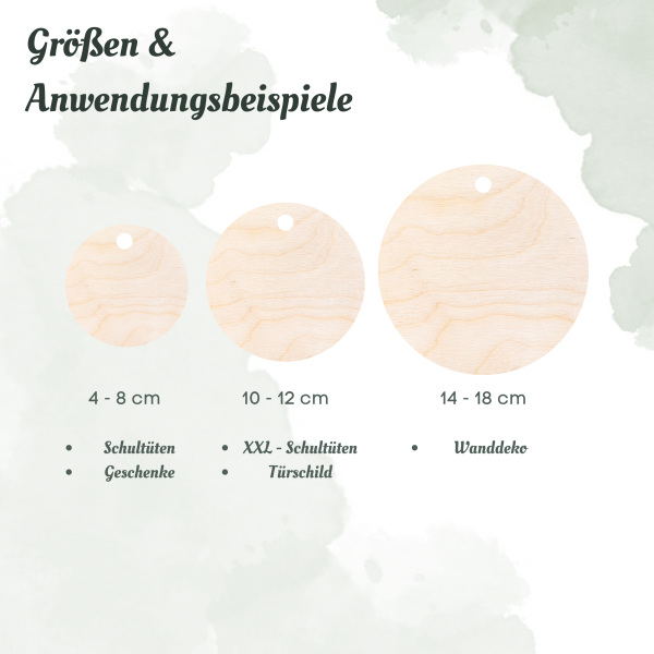Personalisierter Holzanhänger zur Einschulung 2025 mit Name – Schulkind Gravur – Geschenk zur Schultüte – Junge oder Mädchen
