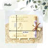 Geldgeschenk zur Hochzeit mit Reagenzglas & Gravur | Personalisierte Holzkarte - Bild 7