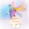 Einschulung Schultüten Anhänger Holz personalisiert Schulkind 2025 - verschiedene Motive – Schule Geschenk mit Name in 3D – Deko Schulanfang - Bild 1