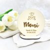 Tischkarte Hochzeit Holz personalisiert – Platzkarte mit Namen u. Hochzeitsdatum – Gastgeschenk nachhaltige Tischdeko mit Gravur - Taufe - Bild 8