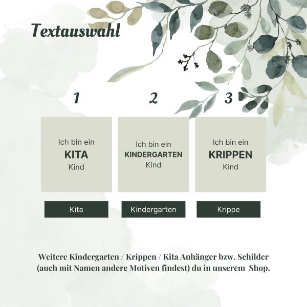 Holzanhänger Ich bin ein Kindergartenkind Kitakind Krippenkind 2025 - personalisiert – Geschenk zum Start oder Abschied
