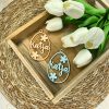 Osterdeko personalisiert | Ostergeschenk | Anhänger Ostern mit Name | Ostern | Osteranhänger | Holzanhänger | Osternest | Osterkorb - Bild 7