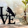 Stilvolle Wohnzimmer Dekoration LOVE HUND - Liebevolle Dekorationsidee Geschenkidee für Hundeliebhaber, für dein Zuhause - Bild 8